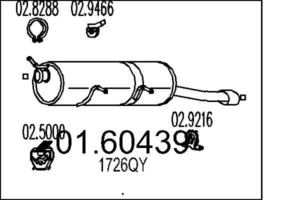 Handler.Part End silencer MTS 0160439 1