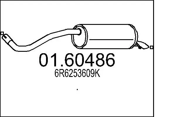 Handler.Part End silencer MTS 0160486 1