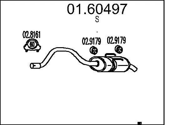 Handler.Part End silencer MTS 0160497 1