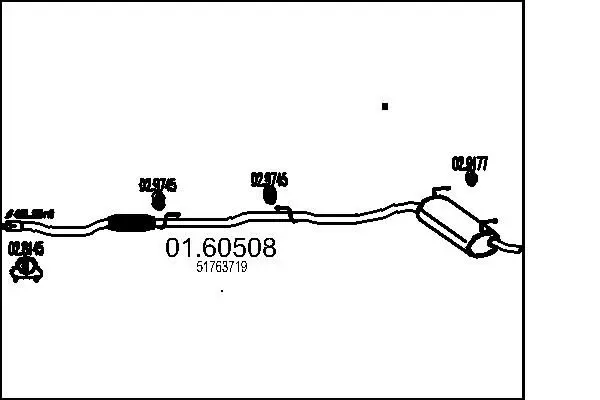 Handler.Part End silencer MTS 0160508 1