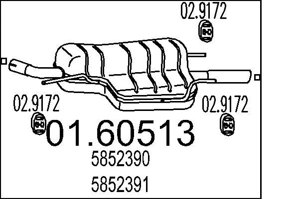 Handler.Part End silencer MTS 0160513 1