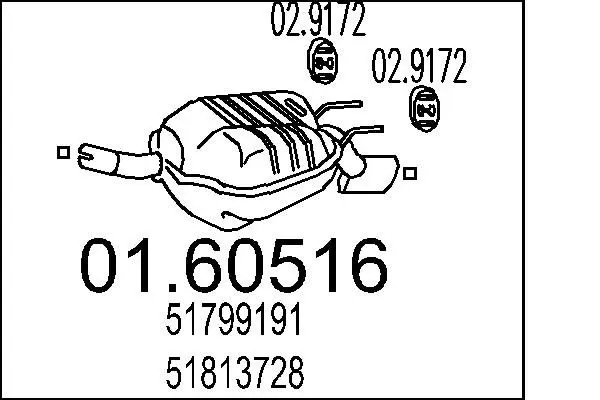 Handler.Part End silencer MTS 0160516 1