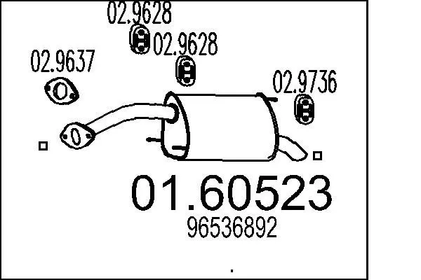 Handler.Part End silencer MTS 0160523 1