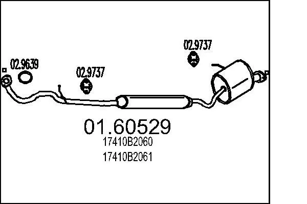 Handler.Part End silencer MTS 0160529 1