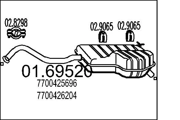 Handler.Part End silencer MTS 0169520 1