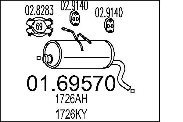 Handler.Part End silencer MTS 0169570 1