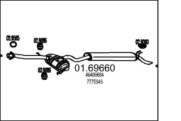 Handler.Part End silencer MTS 0169660 1