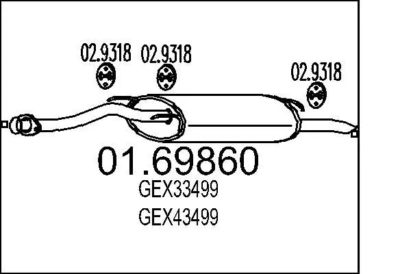 Handler.Part End silencer MTS 0169860 1