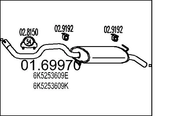 Handler.Part End silencer MTS 0169970 1