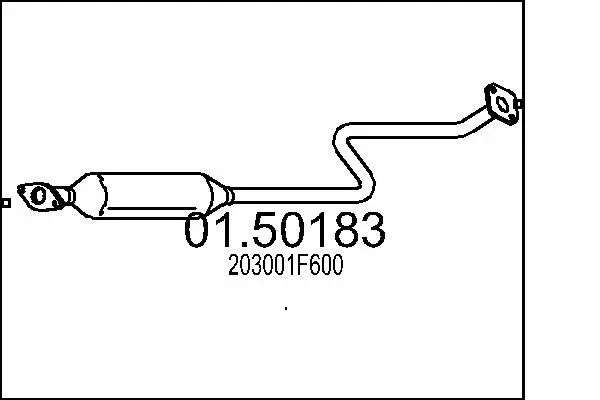 Handler.Part Middle silencer MTS 0150183 1