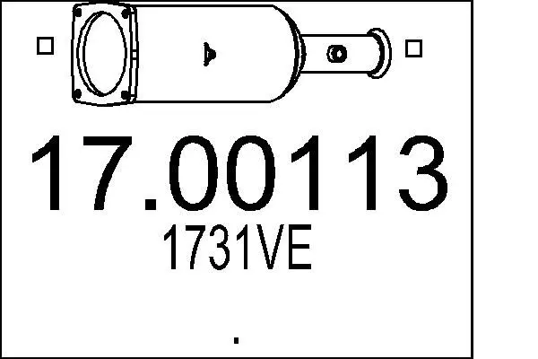 Handler.Part Soot/particulate filter, exhaust system MTS 1700113 1