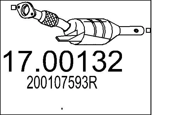 Handler.Part Soot/particulate filter, exhaust system MTS 1700132 1