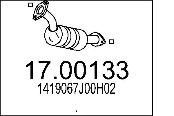 Handler.Part Soot/particulate filter, exhaust system MTS 1700133 1