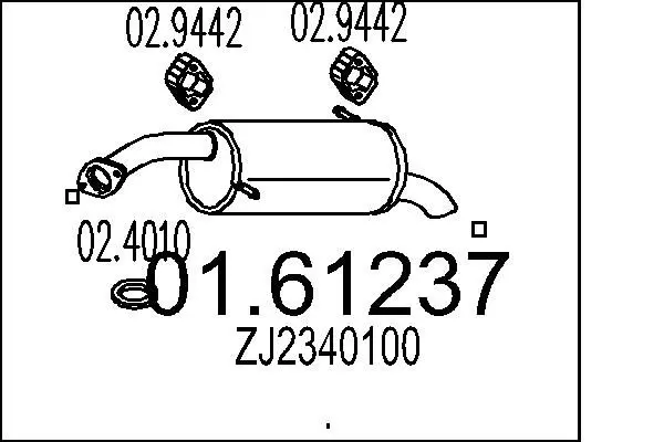 Handler.Part End silencer MTS 0161237 1