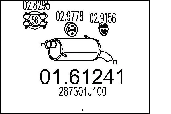 Handler.Part End silencer MTS 0161241 1