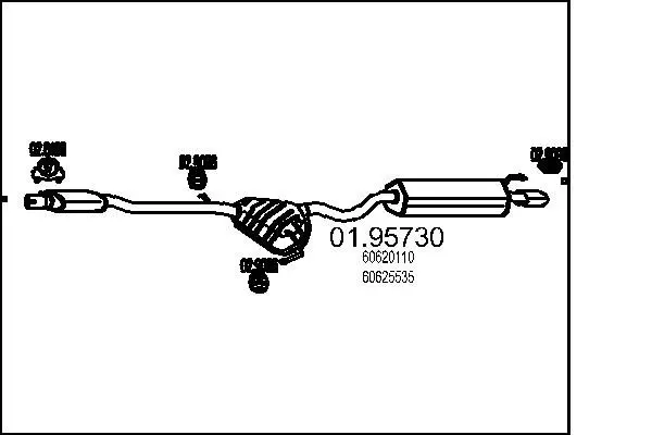 Handler.Part End silencer MTS 0195730 1