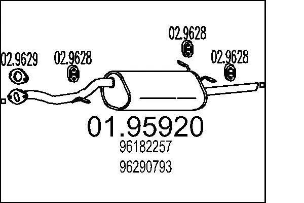 Handler.Part End silencer MTS 0195920 1