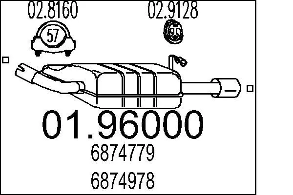 Handler.Part End silencer MTS 0196000 1