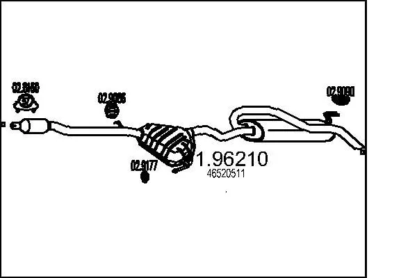 Handler.Part End silencer MTS 0196210 1