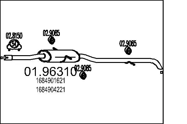 Handler.Part End silencer MTS 0196310 1