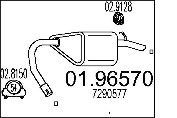 Handler.Part End silencer MTS 0196570 1