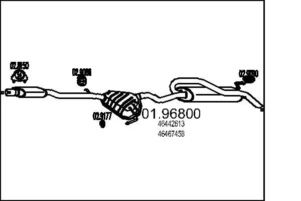 Handler.Part End silencer MTS 0196800 1