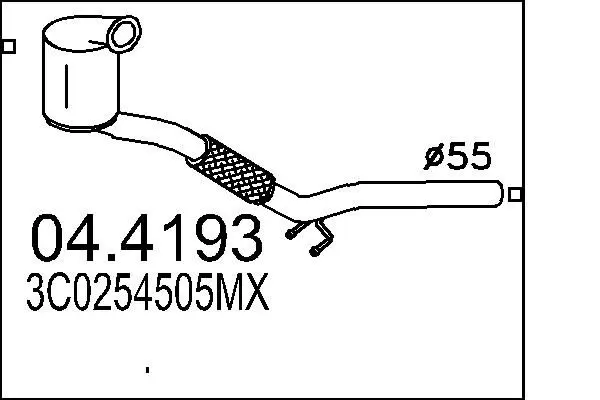 Handler.Part Catalytic converter MTS 044193 1