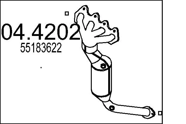 Handler.Part Catalytic converter MTS 044202 1