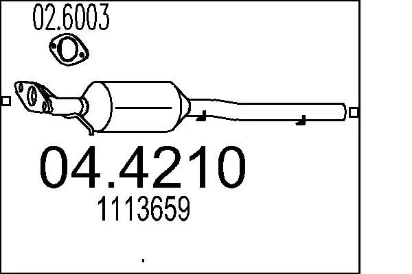 Handler.Part Catalytic converter MTS 044210 1