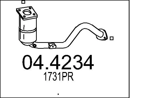 Handler.Part Catalytic converter MTS 044234 1