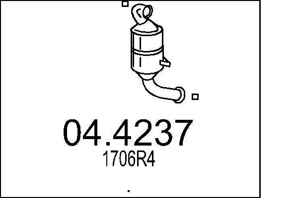 Handler.Part Catalytic converter MTS 044237 1