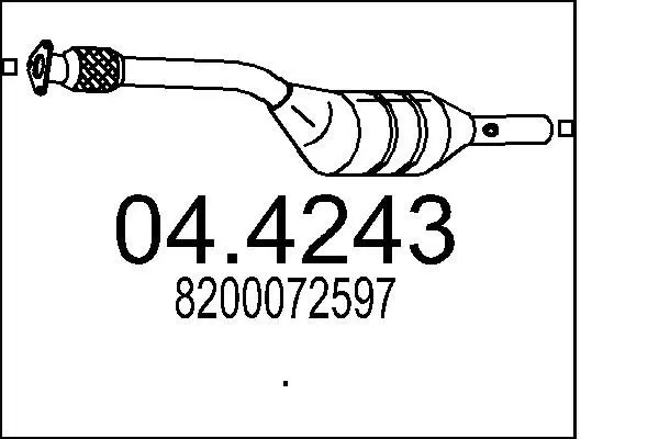 Handler.Part Catalytic converter MTS 044243 1