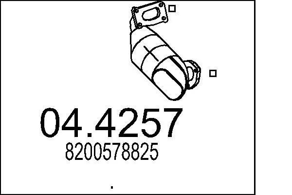 Handler.Part Catalytic converter MTS 044257 1