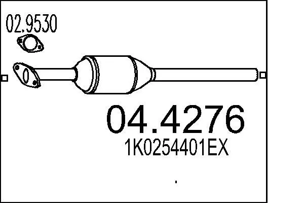 Handler.Part Catalytic converter MTS 044276 1