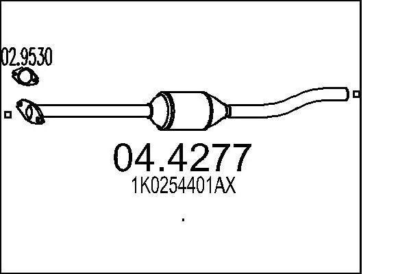 Handler.Part Catalytic converter MTS 044277 1