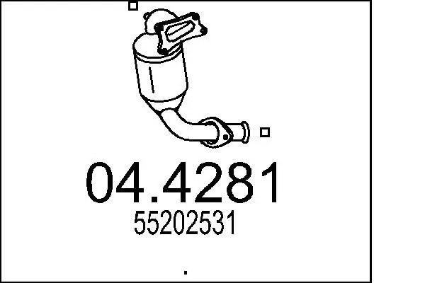 Handler.Part Catalytic converter MTS 044281 1