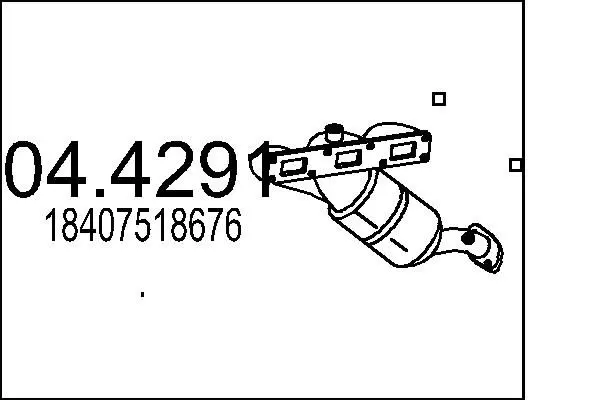 Handler.Part Catalytic converter MTS 044291 1