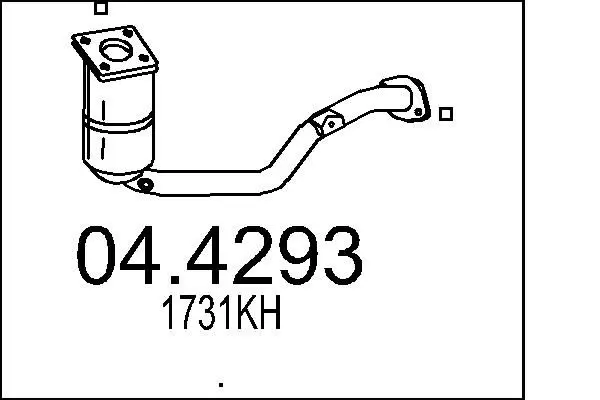 Handler.Part Catalytic converter MTS 044293 1