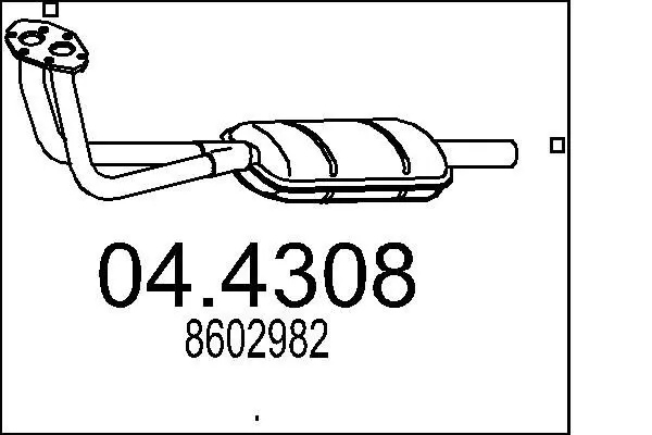 Handler.Part Catalytic converter MTS 044308 1