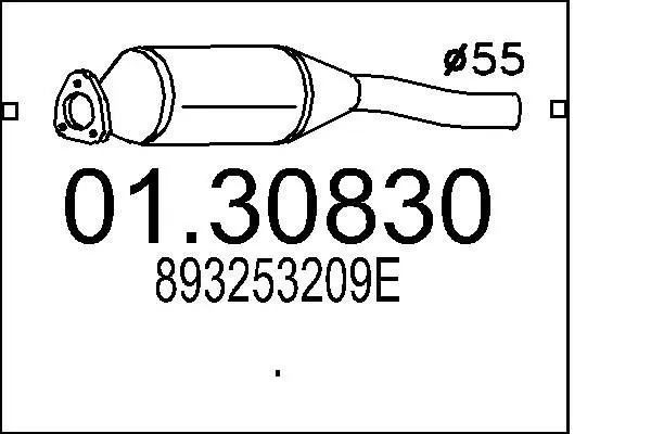 Handler.Part Front silencer MTS 0130830 1