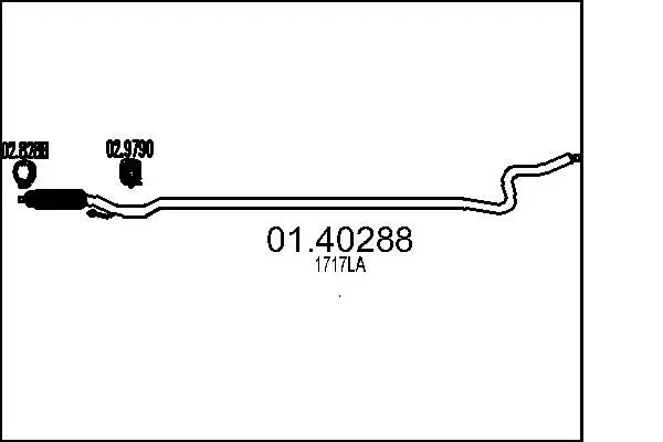 Handler.Part Exhaust pipe MTS 0140288 1