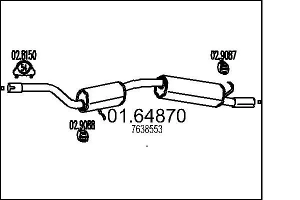 Handler.Part End silencer MTS 0164870 1