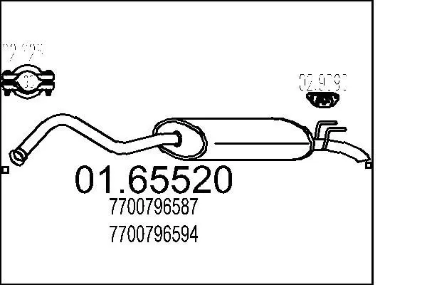 Handler.Part End silencer MTS 0165520 1