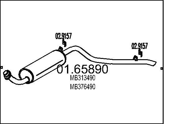 Handler.Part End silencer MTS 0165890 1