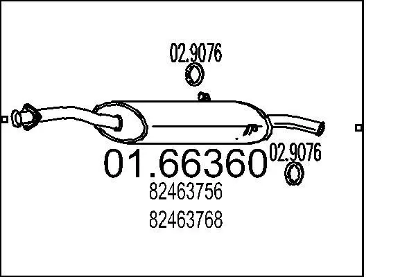 Handler.Part End silencer MTS 0166360 1