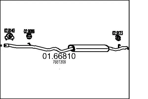 Handler.Part End silencer MTS 0166810 1