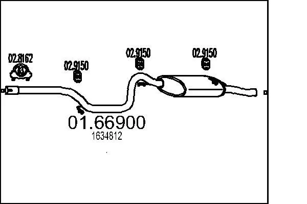 Handler.Part End silencer MTS 0166900 1