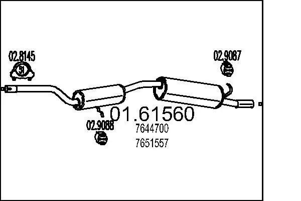 Handler.Part End silencer MTS 0161560 1