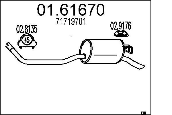 Handler.Part End silencer MTS 0161670 1