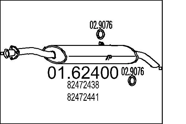 Handler.Part End silencer MTS 0162400 1